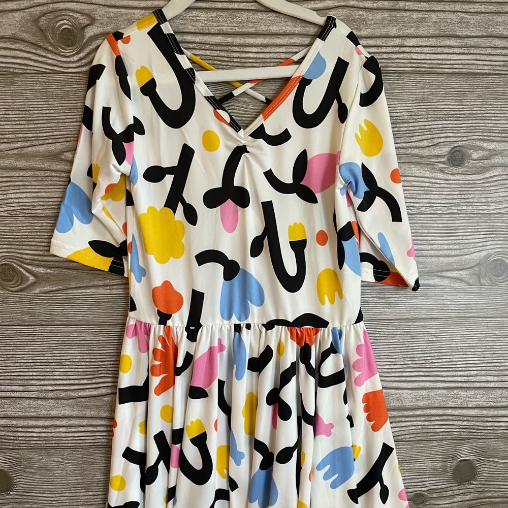 Vibrant ballerina style dress